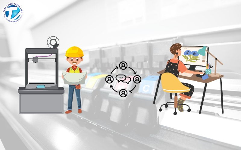 Trao đổi kỹ càng trước kỹ thuật in và designer